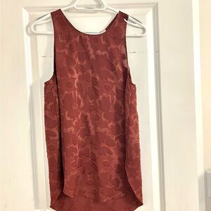 Wilfred Floral Sleeveless Blouse - Deep Rust